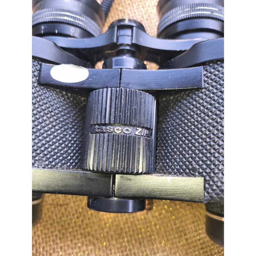 Vintage Tasco Zip 435Z Binoculars 7x35 Wide Angle Multi Coated Made In Japan
